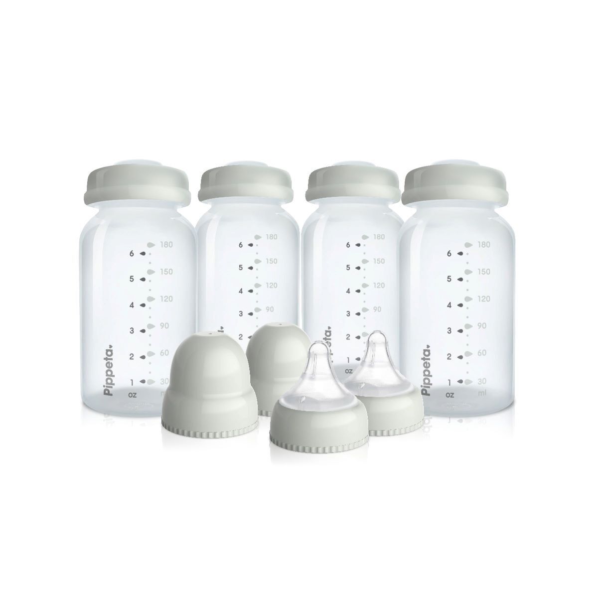 Milk Storage Bottles, Teats & Lids | Pack Of 4 - Image 2